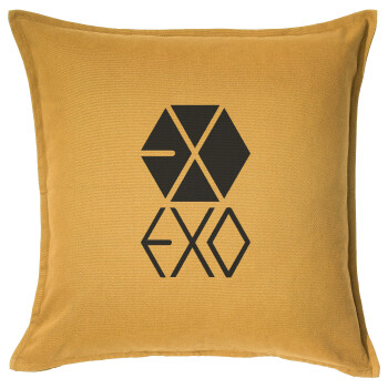 EXO Band korea, Sofa cushion YELLOW 50x50cm includes filling