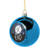 Blue Christmas tree ball ornament 8cm