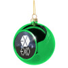 Green Christmas tree ornament ball 8cm