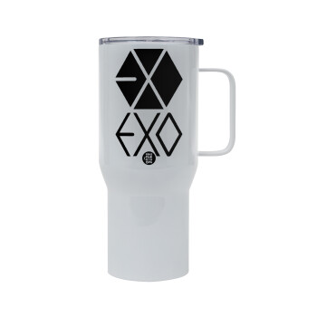 EXO Band korea, Mega Stainless steel Tumbler with lid, double wall 750L