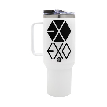 EXO Band korea, Mega Tumbler με καπάκι, διπλού τοιχώματος (θερμό) 1,2L