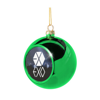 EXO Band korea, Χριστουγεννιάτικη μπάλα δένδρου Πράσινη 8cm