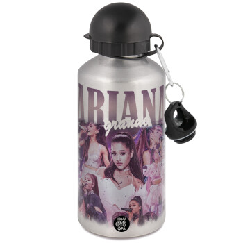 Ariana Grande, Metallic water jug, Silver, aluminum 500ml