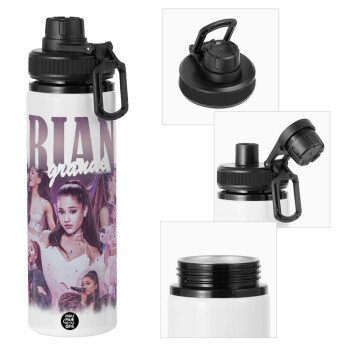 Ariana Grande, Metal water bottle with safety cap, aluminum 850ml