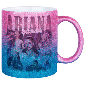 Ariana Grande, Κούπα Χρυσή/Μπλε Glitter, κεραμική, 330ml