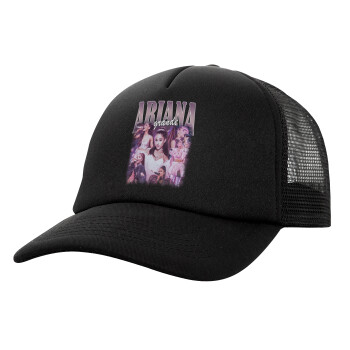 Ariana Grande, Καπέλο Ενηλίκων Soft Trucker με Δίχτυ Μαύρο (POLYESTER, ΕΝΗΛΙΚΩΝ, UNISEX, ONE SIZE)