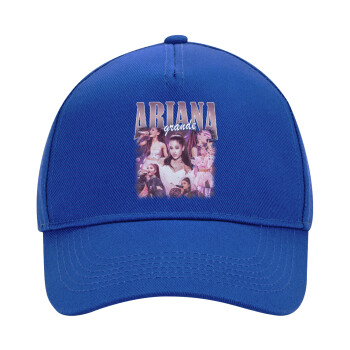 Ariana Grande, Ultimate Adult Hat BLUE, (100% COTTON DRILL, ADULT, UNISEX, ONE SIZE)