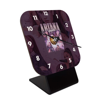 Ariana Grande, Quartz Wooden table clock with hands (10cm)