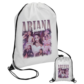 Ariana Grande, Τσάντα πουγκί με μαύρα κορδόνια (1 τεμάχιο)