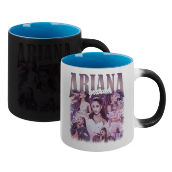 Ariana Grande, Κούπα Μαγική εσωτερικό μπλε, κεραμική 330ml που αλλάζει χρώμα με το ζεστό ρόφημα (1 τεμάχιο)