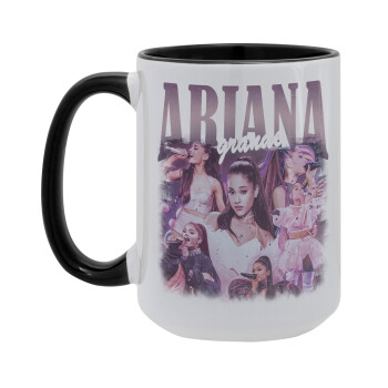 Ariana Grande, Κούπα Mega 15oz, κεραμική Μαύρη, 450ml