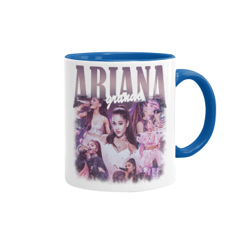 Ariana Grande, Mug colored blue, ceramic, 330ml