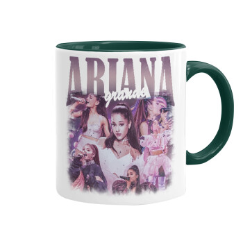 Ariana Grande, Mug colored green, ceramic, 330ml