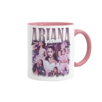 Ariana Grande, Mug colored pink, ceramic, 330ml