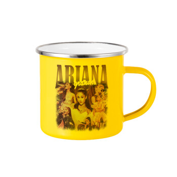 Ariana Grande, Κούπα Μεταλλική εμαγιέ Κίτρινη 360ml