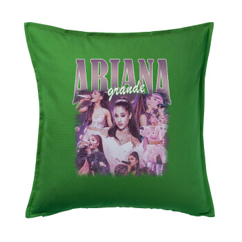 Ariana Grande, Μαξιλάρι καναπέ Πράσινο 100% βαμβάκι, περιέχεται το γέμισμα (50x50cm)