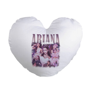 Ariana Grande, Μαξιλάρι καναπέ καρδιά 40x40cm περιέχεται το  γέμισμα