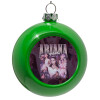 Green Christmas tree ornament bauble 8cm