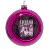 Purple Christmas tree ornament bauble 8cm