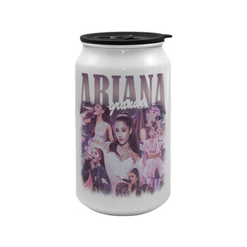 Ariana Grande, Κούπα ταξιδιού μεταλλική με καπάκι (tin-can) 500ml