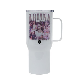 Ariana Grande, Mega Stainless steel Tumbler with lid, double wall 750L