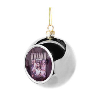 Ariana Grande, Silver 8cm Christmas tree ball ornament