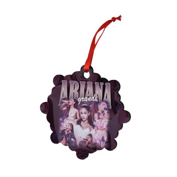 Ariana Grande, Χριστουγεννιάτικο στολίδι snowflake ξύλινο 7.5cm