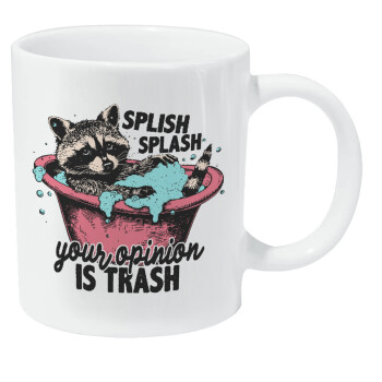 Splish splash your opinion is trash, Κούπα Giga, κεραμική, 590ml