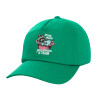 Children's Baseball Cap, 100% Cotton Twill, Green (COTTON, CHILDREN'S, UNISEX, ONE SIZE)