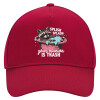 Adult Ultimate Hat RED, (100% COTTON DRILL, ADULT, UNISEX, ONE SIZE)