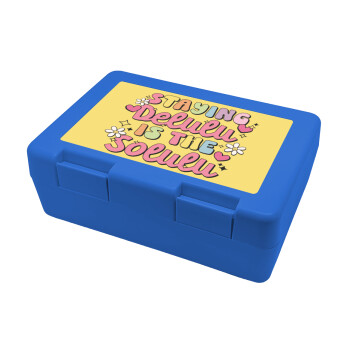 Delulu, Children's cookie container BLUE 185x128x65mm (BPA free plastic)