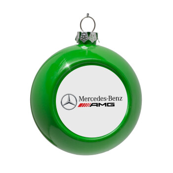 AMG Mercedes, Green Christmas tree ornament bauble 8cm