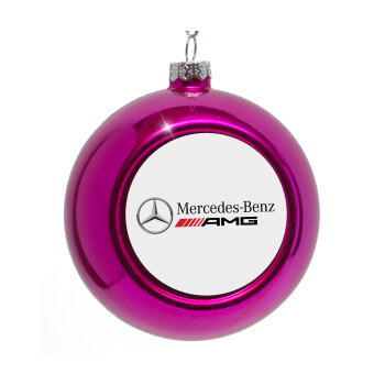 AMG Mercedes, Purple Christmas tree ornament bauble 8cm