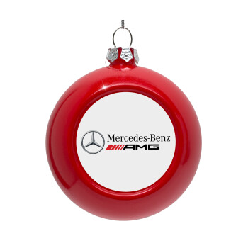 AMG Mercedes, Red Christmas tree ornament bauble 8cm