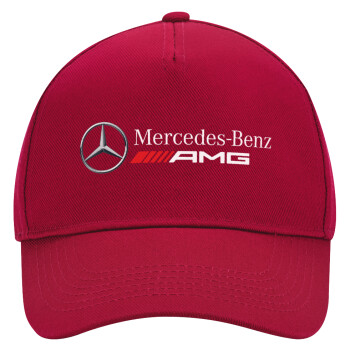 AMG Mercedes, Adult Ultimate Hat RED, (100% COTTON DRILL, ADULT, UNISEX, ONE SIZE)