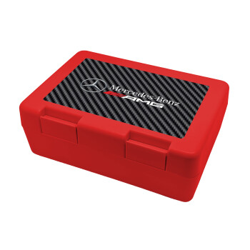 AMG Mercedes, Children's cookie container RED 185x128x65mm (BPA free plastic)