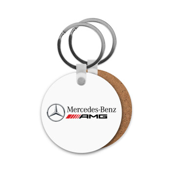 AMG Mercedes, Μπρελόκ Ξύλινο στρογγυλό MDF Φ5cm
