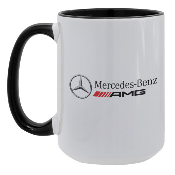 AMG Mercedes, Κούπα Mega 15oz, κεραμική Μαύρη, 450ml
