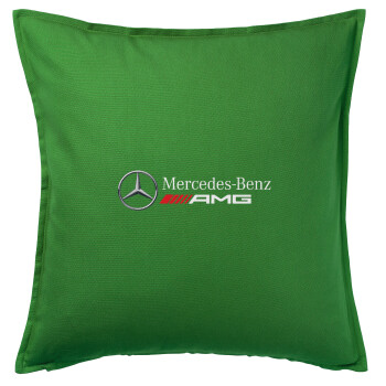 AMG Mercedes, Μαξιλάρι καναπέ Πράσινο 100% βαμβάκι, περιέχεται το γέμισμα (50x50cm)