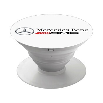 AMG Mercedes, Phone Holders Stand  White Hand-held Mobile Phone Holder