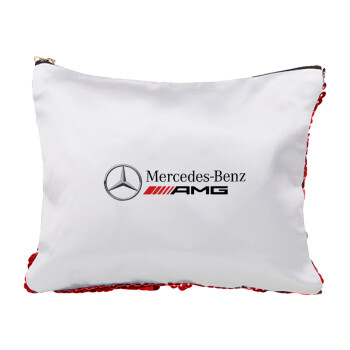 AMG Mercedes, Τσαντάκι νεσεσέρ με πούλιες (Sequin) Κόκκινο