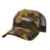 Adult Structured Trucker Hat, with Mesh, (Camouflage) Army (100% COTTON, ADULT, UNISEX, ONE SIZE)