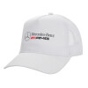 Structured Trucker Adult Hat, with Mesh, WHITE (100% COTTON, ADULT, UNISEX, ONE SIZE)