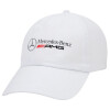 Adult Baseball Cap White 5-panel (POLYESTER, ADULT, UNISEX, ONE SIZE)