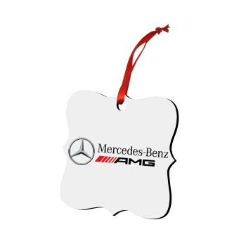 AMG Mercedes, Χριστουγεννιάτικο στολίδι polygon ξύλινο 7.5cm