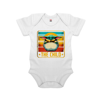 The Child, Βρεφικό φορμάκι μωρού, 0-24 μηνών, ΛΕΥΚΟ, 100% Organic Cotton, κοντομάνικο