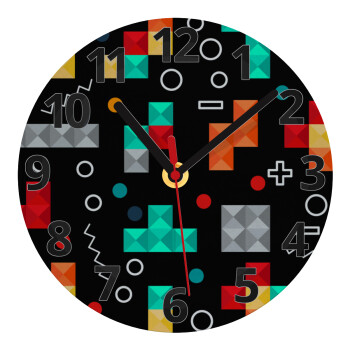 Tetris, Ρολόι τοίχου γυάλινο (20cm)