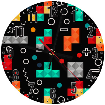 Tetris, Ρολόι τοίχου ξύλινο (30cm)