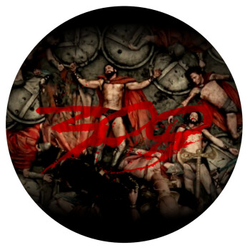 300 the spartans, Mousepad Round 20cm