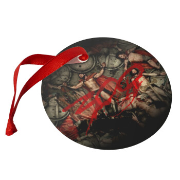 300 the spartans, Christmas ornament glass 9cm